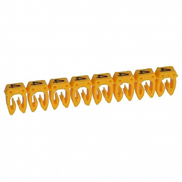 Маркер CAB 3 - для кабеля 1,5-2,5мм² - цифра 4 - желтый 038224 Legrand