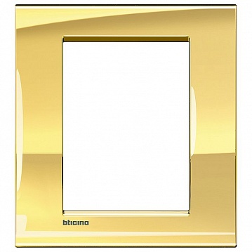 Рамка 3+3 модуля LIVING LIGHT, золотой LNA4826OA Bticino