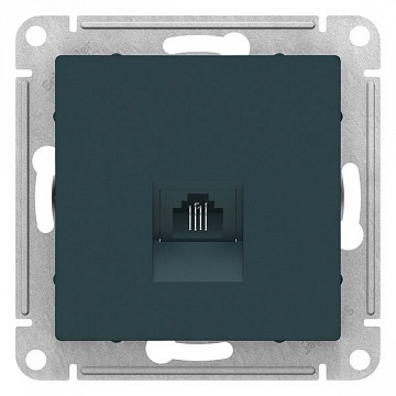 Розетка телефонная 1xRJ11 ATLASDESIGN, изумруд ATN000881 Schneider Electric