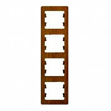 Рамка 4 поста GLOSSA, вертикальная, платина GSL001208 Schneider Electric