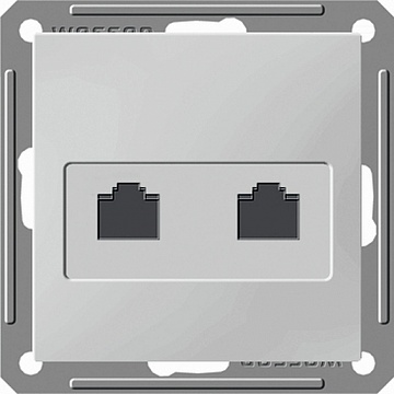 Розетка компьютерная 2xRJ45 Cat.5 W59, шампань RSI-251KK5E-4-86 Schneider Electric