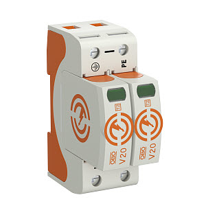 Устройства защиты от импульсных перенапряжений УЗИП для силовых сетей 2 пол. (Класс II), 385 В (V20-2-385) 5095192 OBO Bettermann