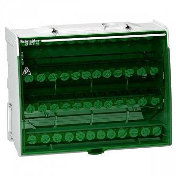 РАСПРЕДЕЛИТЕЛЬНЫЙ БЛОК ВИНТОВОЙ 4П 125А 48 ОТВЕРСТИЙ LGY412548 Schneider Electric