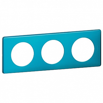 Рамка 3 поста CELIANE, лазурный пунктум 068773 Legrand