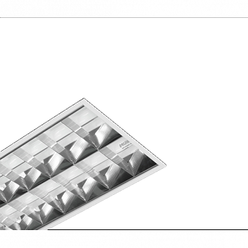 Светильник ЛВО10-2х18-021 Rastr IP20, 629х295х75, V-обр. зерк. растр, ЭмПРА, PF=0,85 1110218021 Ардатовский светотехнический завод