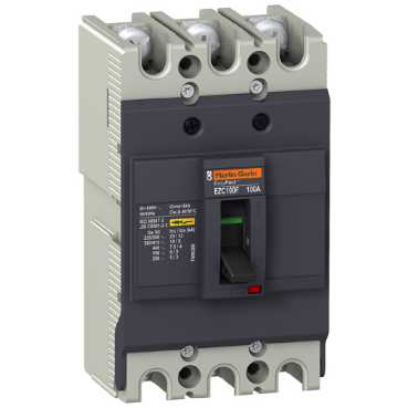 Автоматический выключатель EZC100 10 KA/400 В 3П/3T 45 A EZC100F3045 Schneider Electric