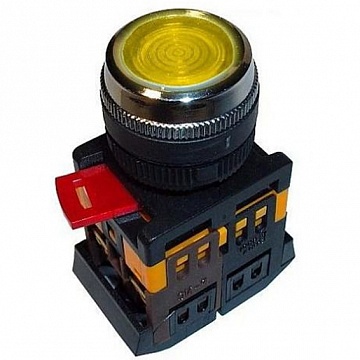 Кнопка ABLF-22 22 мм² 660/440В, IP40, Оранжевый BBT10-ABLF-K05 IEK