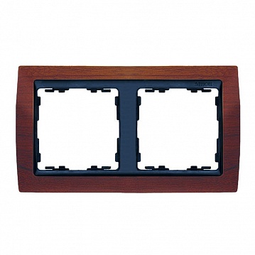 Рамка 2 поста 82, вишня 82825-61 Simon