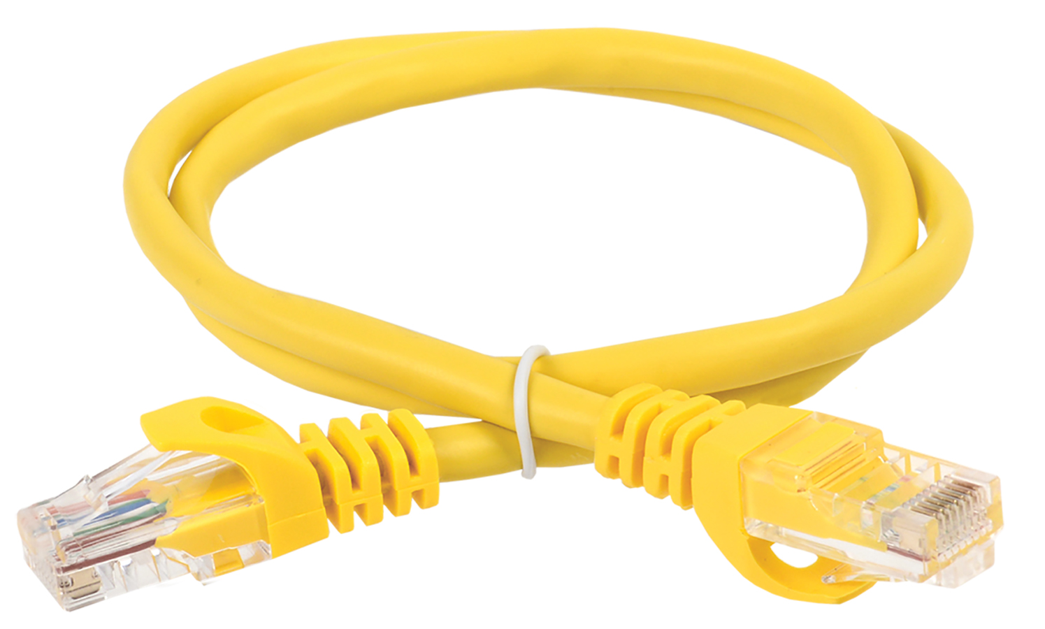 ITK Коммутационный шнур (патч-корд) кат.6 UTP PVC 2м желтый PC05-C6U-2M IEK