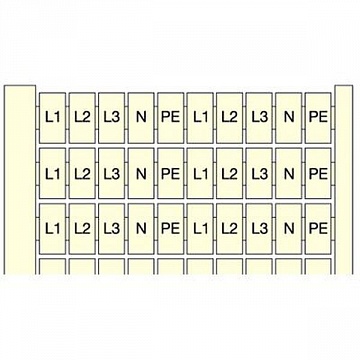 Маркировка RC55 20X(L1-L2-L3-N-PE) 1SNA230131R2500 ABB