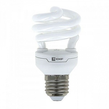 Лампа энергосберегающая HS8-полуспираль 25W 4000K E27 8000h Simple HS8-T3-25-840-E27 EKF