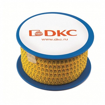 Колечко маркировочное 2, 4-8мм. черное на желтом (упак. 500шт) AZS402BY DKC