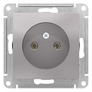 Розетка ATLASDESIGN, скрытый монтаж, алюминий ATN000341 Schneider Electric