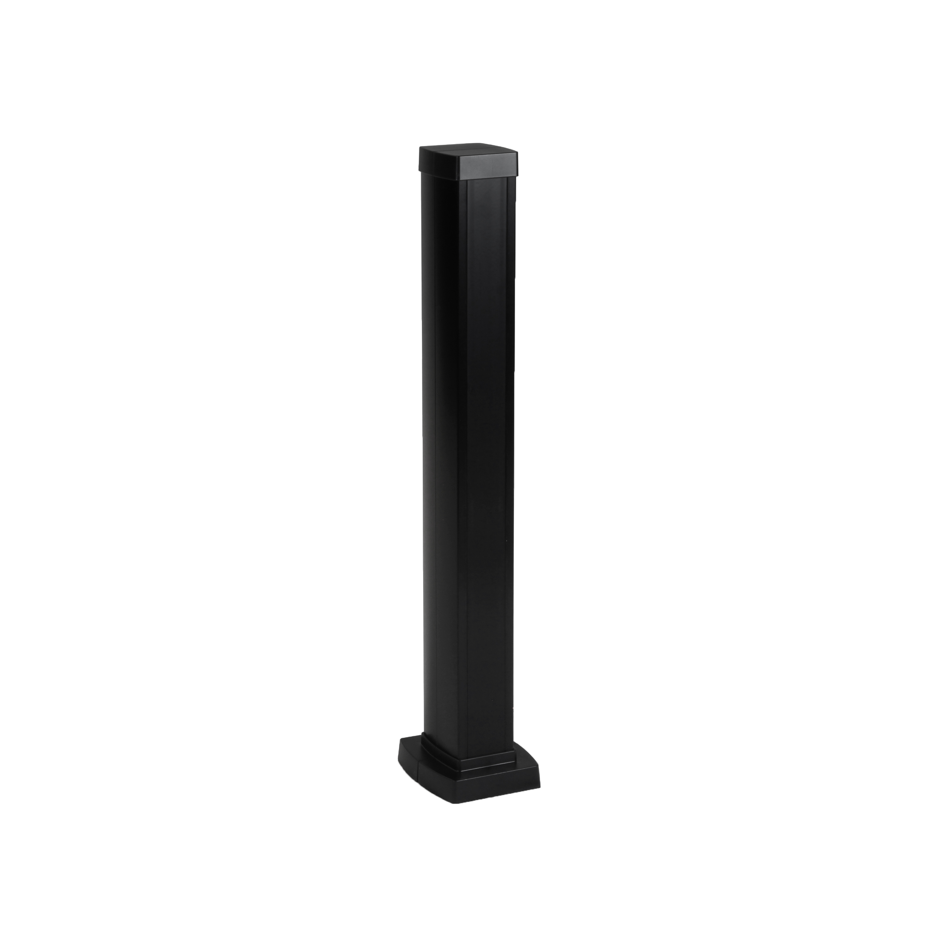 Snap-On мини-колонна алюминиевая с крышкой из пластика 1 секция, высота 0,68 метра, цвет черный 653005 Legrand