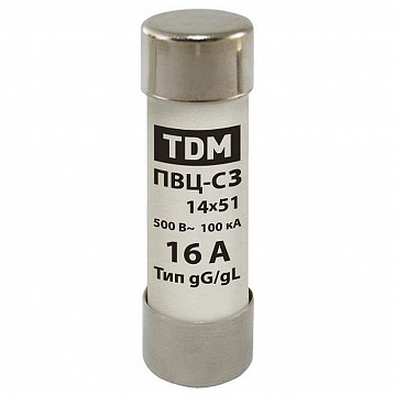 Плавкая вставка ПВЦ-С3 14х51 16А SQ0729-0016 TDM