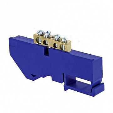 Изолятор на DIN-рейку синий ak-1-3 EKF