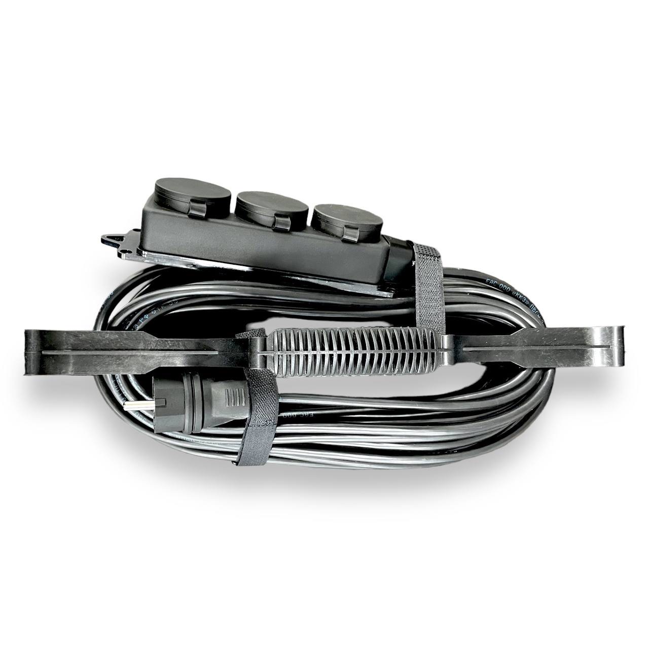 Силовой удлинитель на рамке с заземлением серии iCONNECT ПВС 3х1 мм 3 гнезда IP44 ГОСТ 40 м i-CONNECT-SUR-PVS-310-3-44-40 iTOK