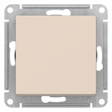 Выключатель 1-клавишный ATLASDESIGN, скрытый монтаж, бежевый ATN000211 Schneider Electric