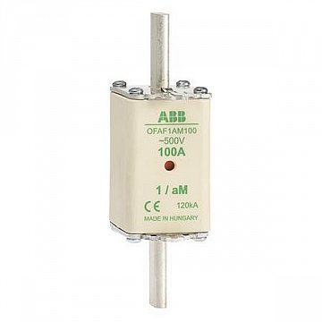 Предохранитель OFAF1aM20 20A тип аМ размер1, до 500В 1SCA022697R6410 ABB