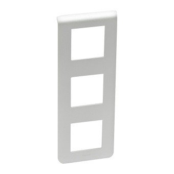 Рамка пластиковая вертикальная Mosaic 3х2 модуля Алюминий 079323 Legrand