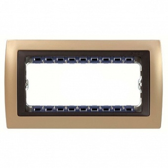 Рамка 5 узких модулей 82, шампань 82854-34 Simon