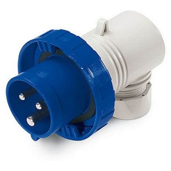 Вилка кабельная угловая IP67 16А 2P+E 230В (упак. 10шт) DIS2261633 DKC