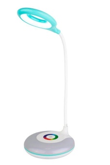 Светильник светодиодный UF-752 C13 6Вт RGB настольный 3 уровня яркости голуб. 14490 Ultraflash