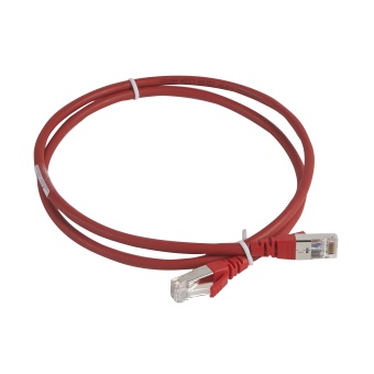Шнур коммутационный RJ 45 - категория 6a - S/FTP - LSZH -экранированный - 1 м - красный 051870 Legrand