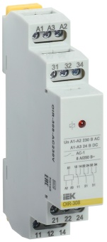 Реле промежуточное модульное OIR 3 контакта 8А 230В AC OIR-308-AC230V IEK