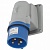 Вилка накладная - P17 Tempra Pro - IP 44 - 200/250 В~ - 16 A - 3К+З 057585 Legrand