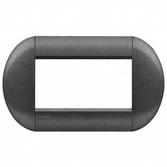 Рамка 4 модуля LIVING LIGHT, горизонтальная, графит LNB4804GF Bticino