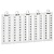 Листы с этикетками для клеммных блоков Viking 3 - вертикальный формат - шаг 6 мм - цифры от 1 до 100 039570 Legrand
