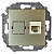 Розетка компьютерная 1xRJ45 Cat.5 15, шампань 1591598-034 Simon