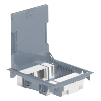 Напольная коробка с глубиной 65 мм - неукомплектованная - 4х2 модуля + 2х1 модуль - под покрытие 089621 Legrand