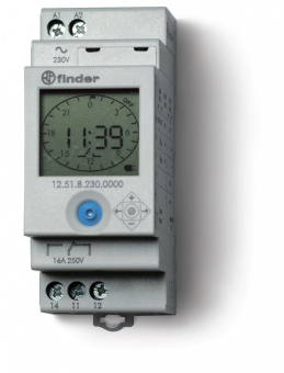 Реле времени цифровое суточное/недельное монтаж на рейку 35мм 125182300000 FINDER