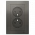 Розетка двухместная ATLASDESIGN, скрытый монтаж, со шторками, сталь ATN000922 Schneider Electric