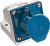 Розетка стационарная 2Р+РЕ 32А 220В IP44 PSR11-032-3 IEK