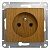 Розетка GLOSSA, скрытый монтаж, дуб GSL000541 Schneider Electric