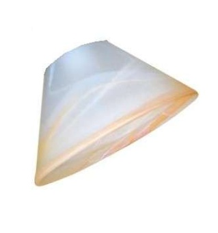 Рассеиватель 33-001-ф158/в 30 "Конус" плафон 04180 под E14 матов. алебастр. беж./С