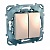 Переключатель 2-клавишный UNICA, скрытый монтаж, бежевый MGU5.213.25ZD Schneider Electric