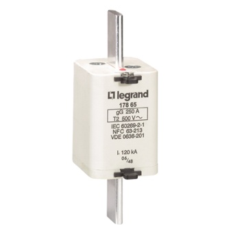 Предохранитель типа gG - размер 2 - с индикатором - 250 A 017865 Legrand