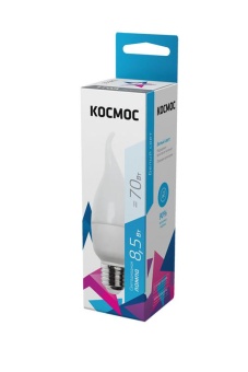 Лампа светодиодная CW 8.5Вт 220В E27 4500К Космос