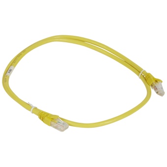 Шнур коммутационный RJ 45 - категория 6a - U/UTP - PVC - неэкранированный - 1 м - желтый 051882 Legrand