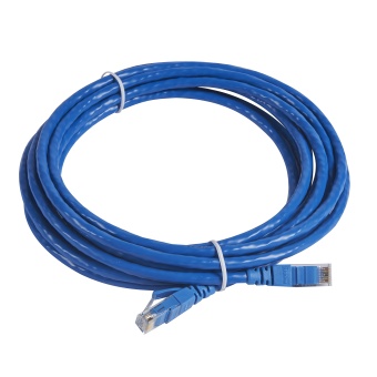 Шнур коммутационный RJ 45 - категория 6 - U/UTP - PVC - неэкранированный - 5 м - голубой 051775 Legrand
