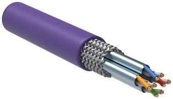 ITK Витая пара S/FTP кат.7 4х2х23AWG solid LSZH нг(А)-HF фиолетовый (305м) LC1-C704-626 IEK