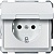 Розетка MERTEN SYSTEM DESIGN, скрытый монтаж, с заземлением, с крышкой, со шторками MTN2310-4019 Schneider Electric