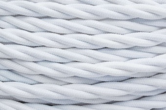 Провод ретро 3х1.5 матов. бел. (уп.20м) | код B1-434-71-20 | Bironi