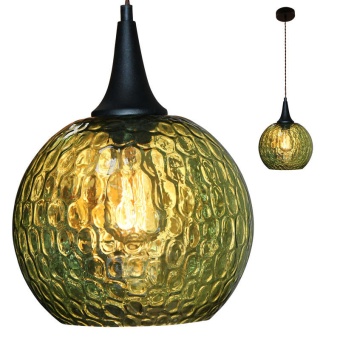 Светильник НСБ 72-60 "Винтаж" 245 М56 прозрач. зел./шнур витой корич. (инд.упак.)