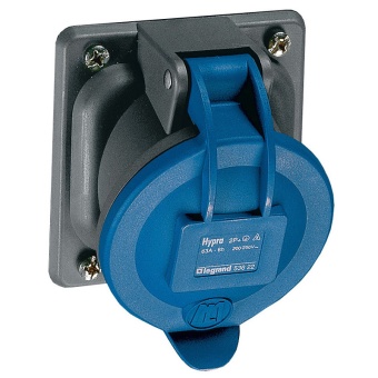 Встраиваемая розетка Hypra - IP 44 - 3К+З - 63 А - пластик 053623 Legrand