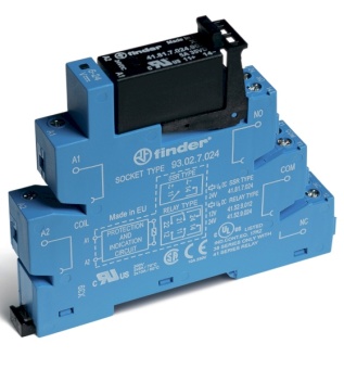 Модули реле интерфейсные твердотельные винтовые клеммы 1 выход 5A 24VDC (38.31.7.024.9024) 383170249024 Finder